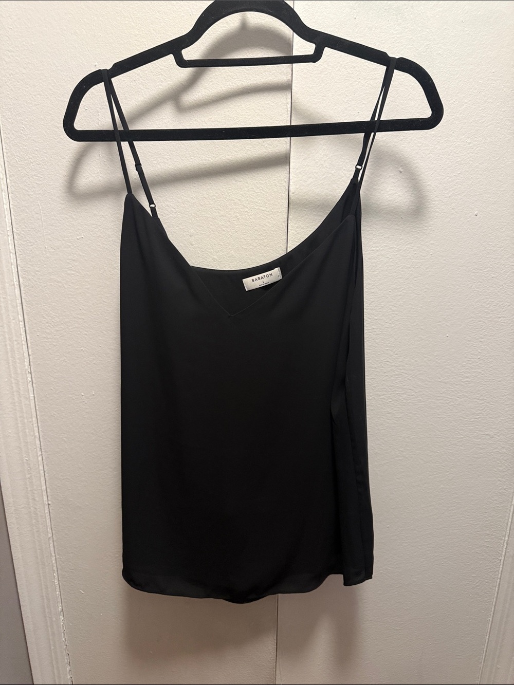 Babaton Black Adjustable Strap Camisole